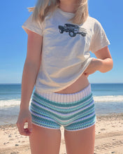 Load image into Gallery viewer, Sea Glass Crochet Boy Shorts