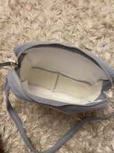 Load image into Gallery viewer, Sea Blue Reworked Pouch to Crossbody