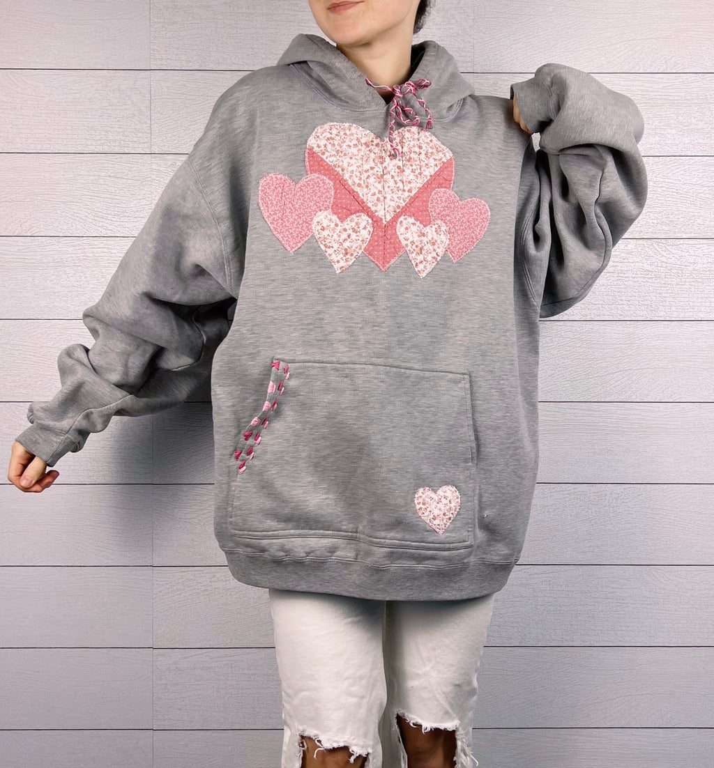 (XL) Love Quilt 1/1 Hoodie