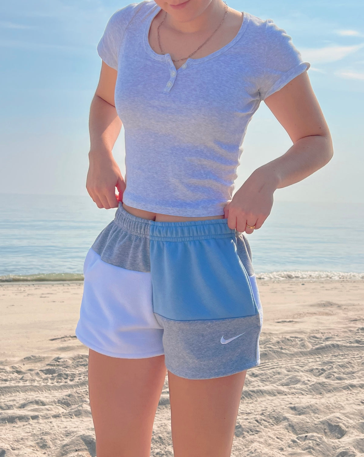 (S/M) Ocean Mist 1/1 Shorts +pockets