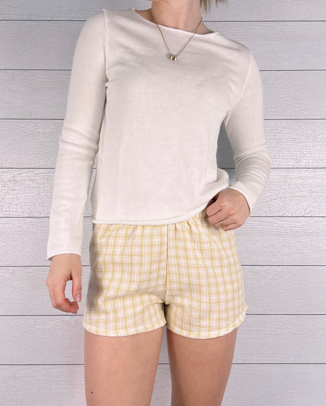 Honeycomb Linen Shorts