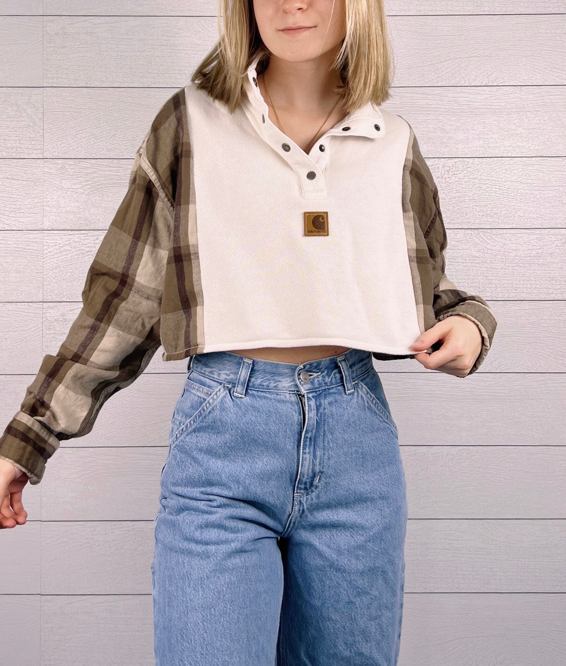 (M/L) Open Road 1/1 Flannel Tee