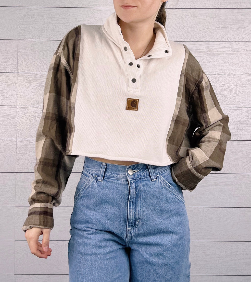 (M/L) Open Road 1/1 Flannel Tee