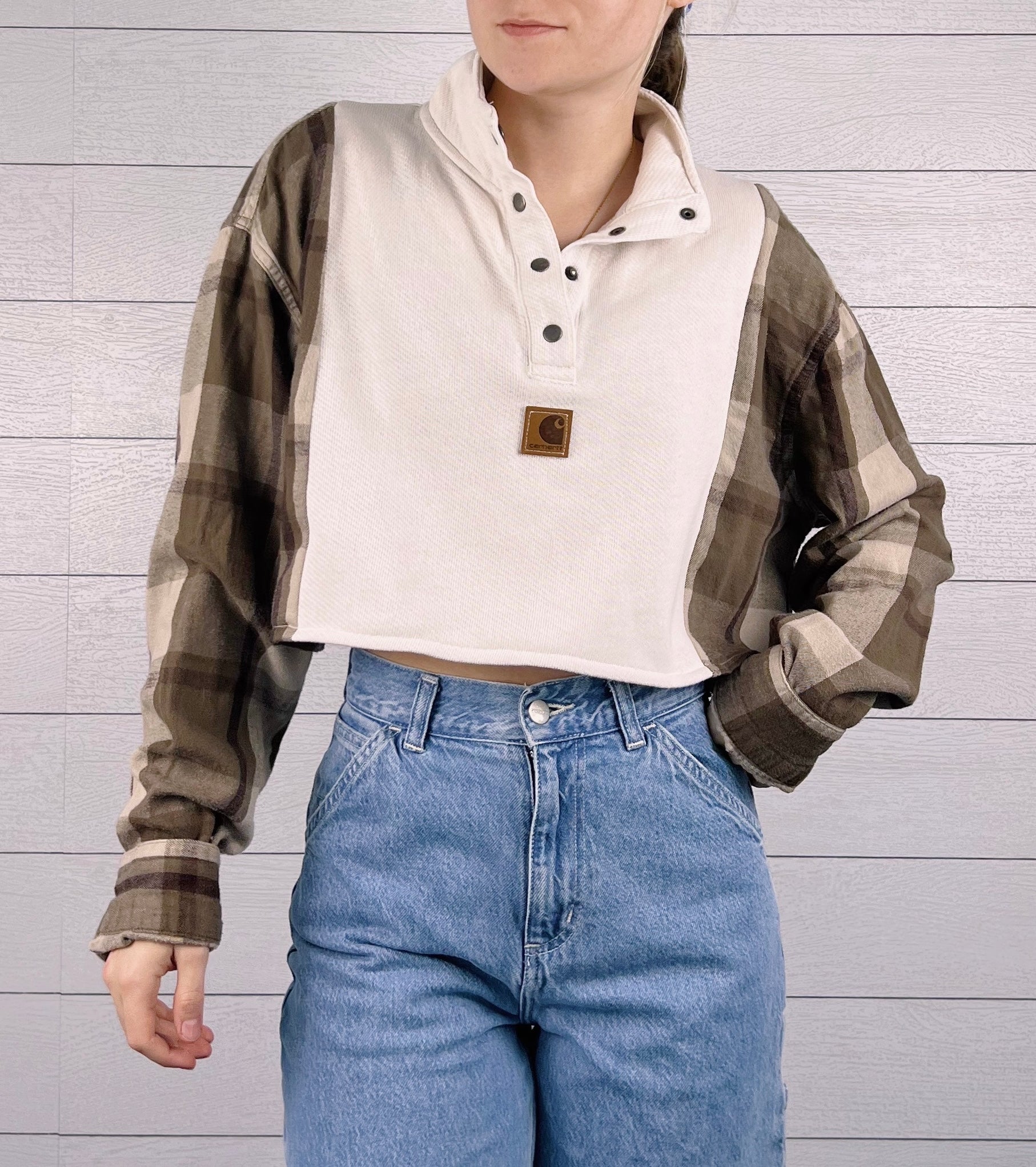 (M/L) Open Road 1/1 Flannel Tee