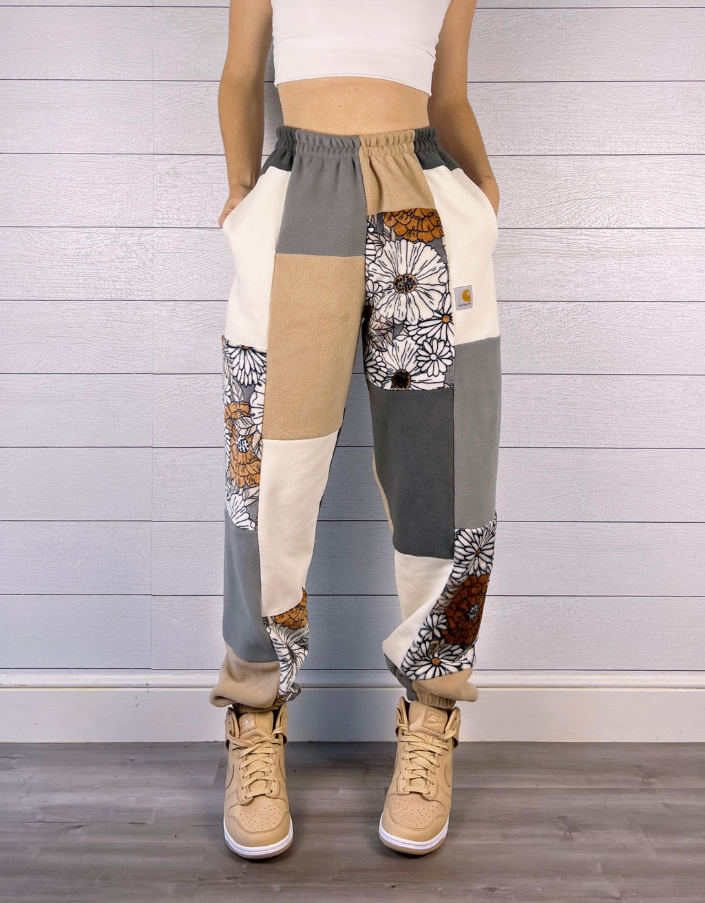 (S/M) Rustic Floral 1/1 Joggers +pockets