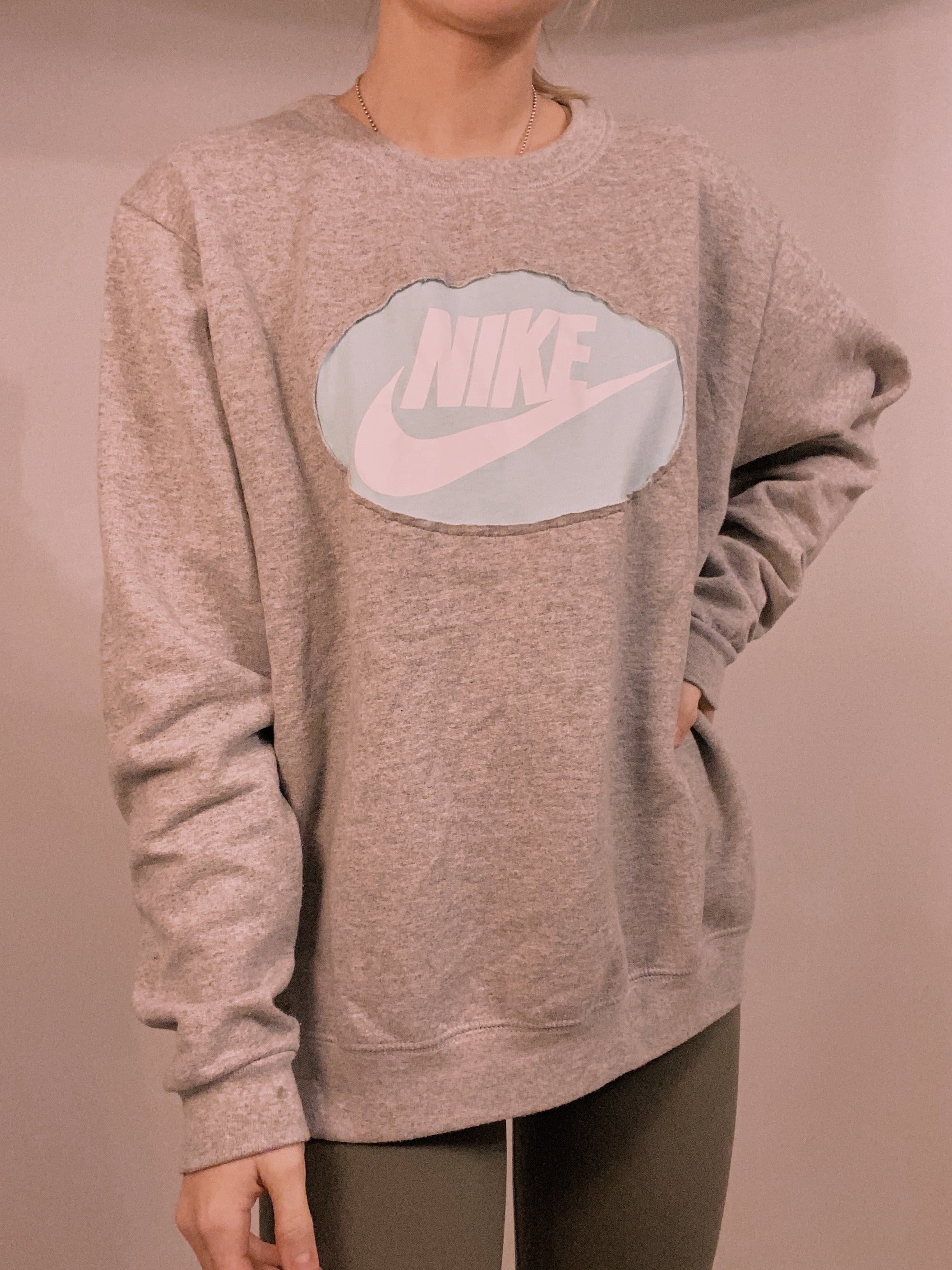 Reworked Nike Cutout Crewneck