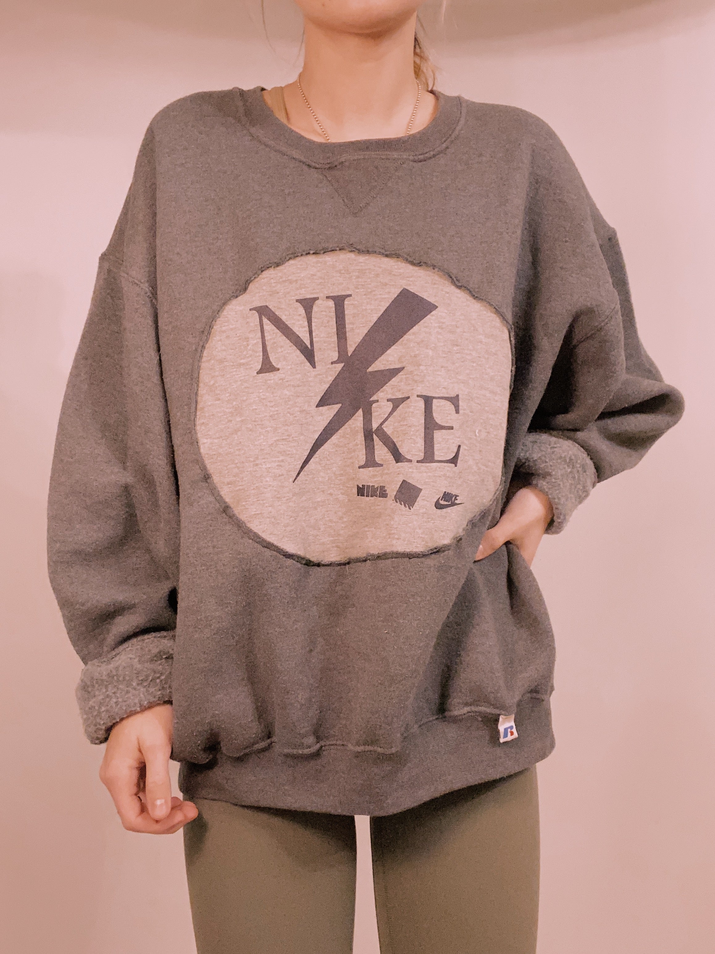 Reworked Nike Cutout Crewneck