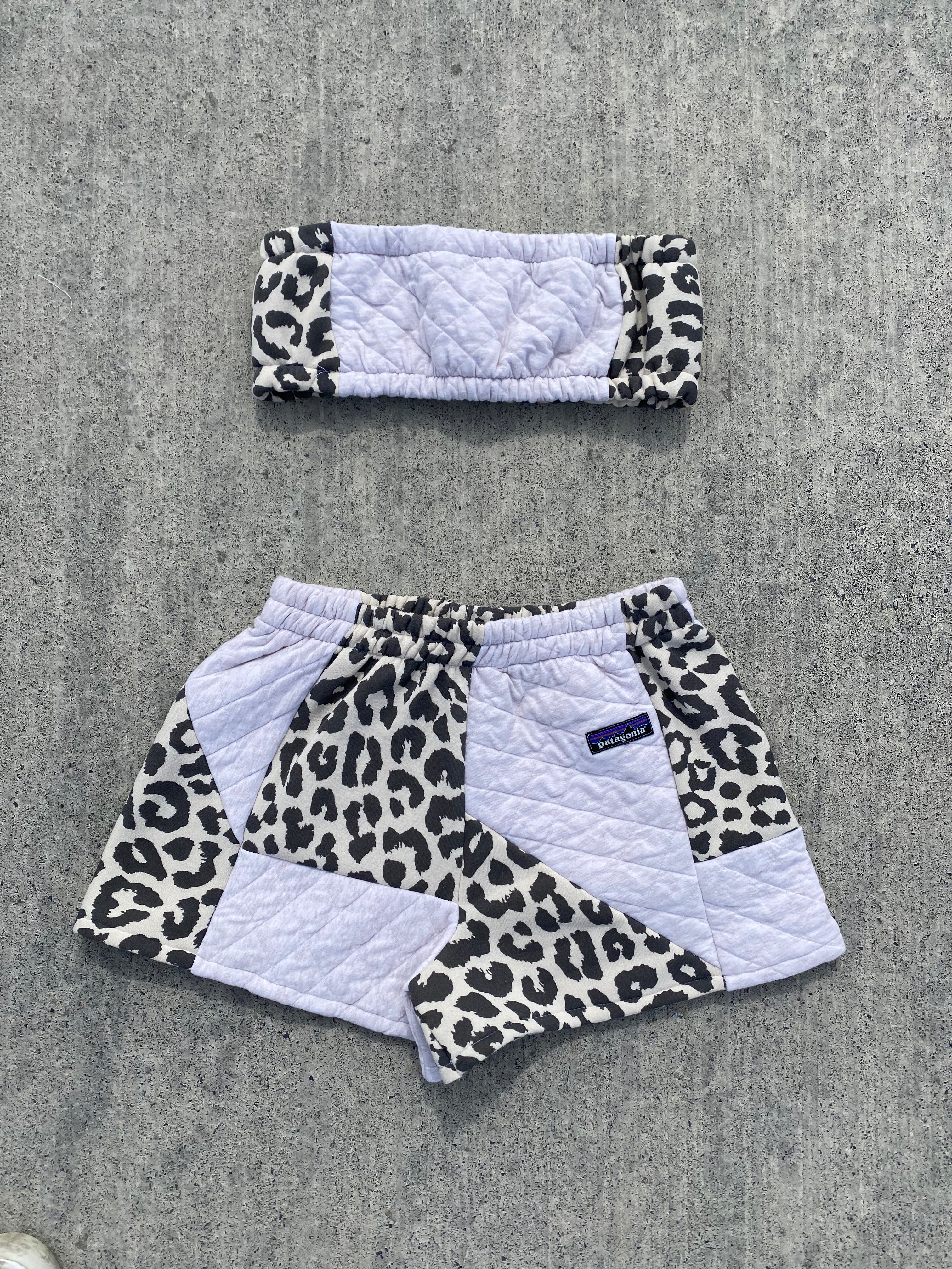 (S/M) Neutral Leopard Matching Set
