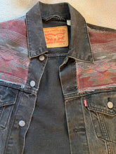 Load image into Gallery viewer, (M/L) Oversized Aztec Reworked Denim Jacket
