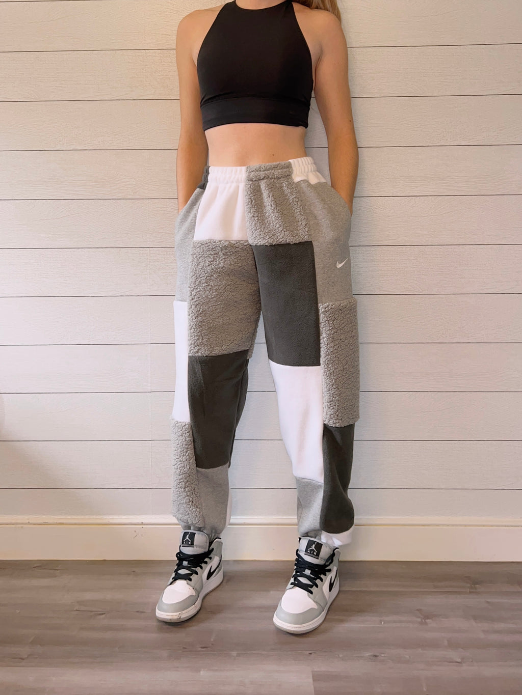 (XS/S) Ash Sherpa 1/1 Joggers +pockets