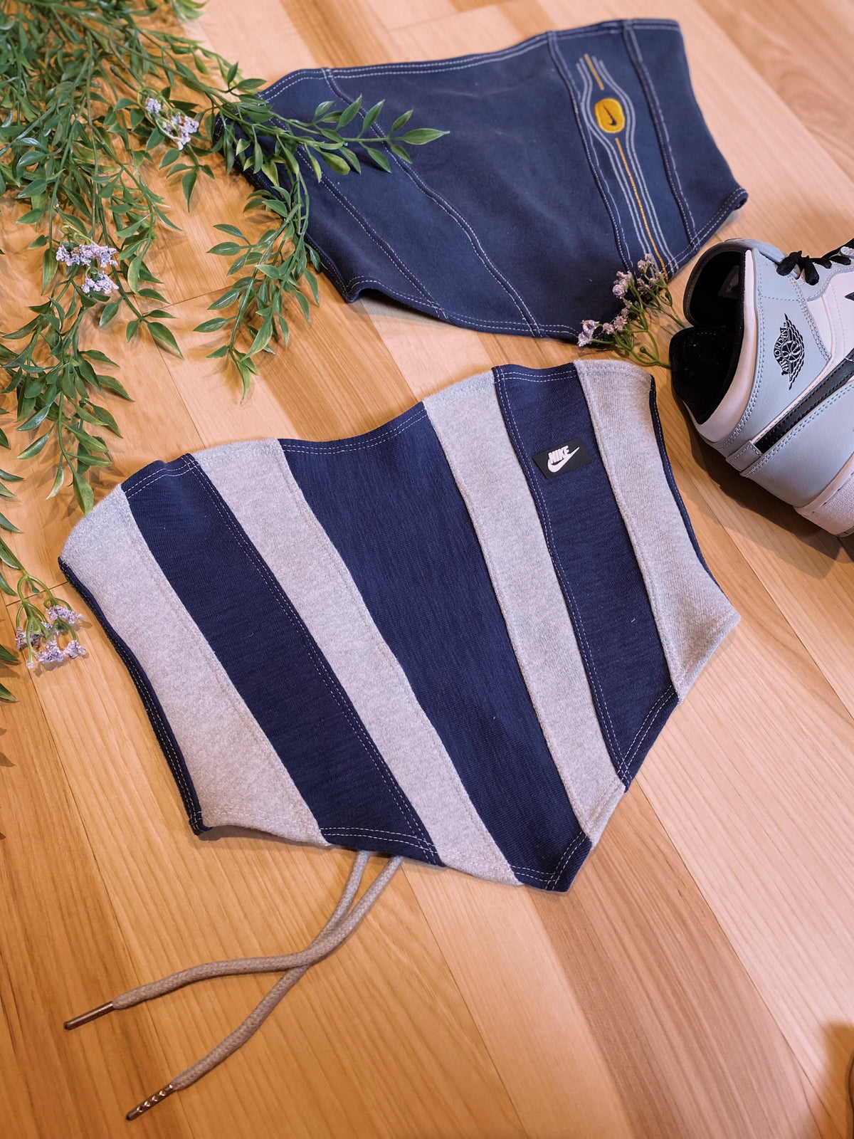 (XS/S) Navy Blue Reworked Bustiers