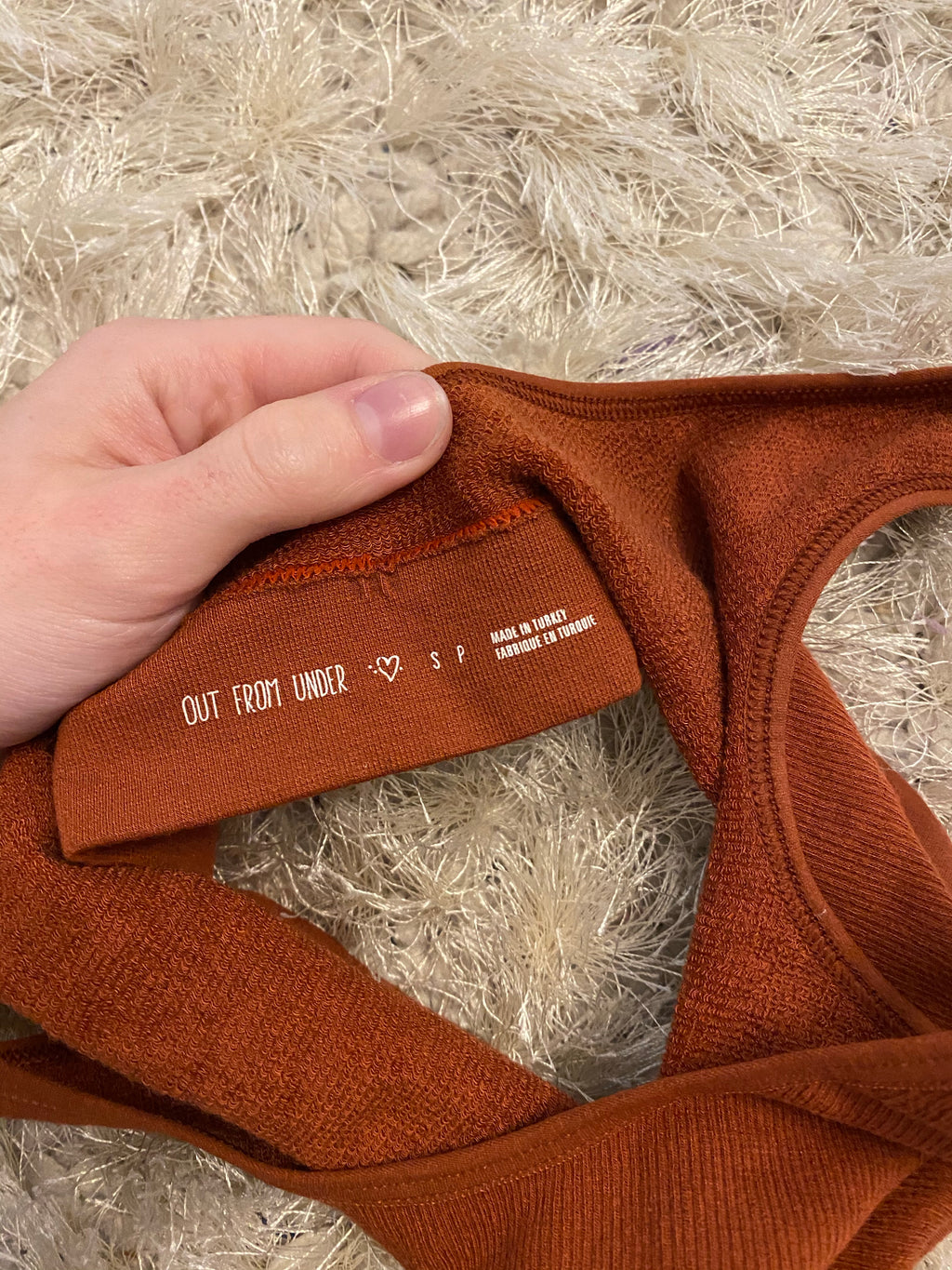 Rust Orange Urban Outfitters Bralette