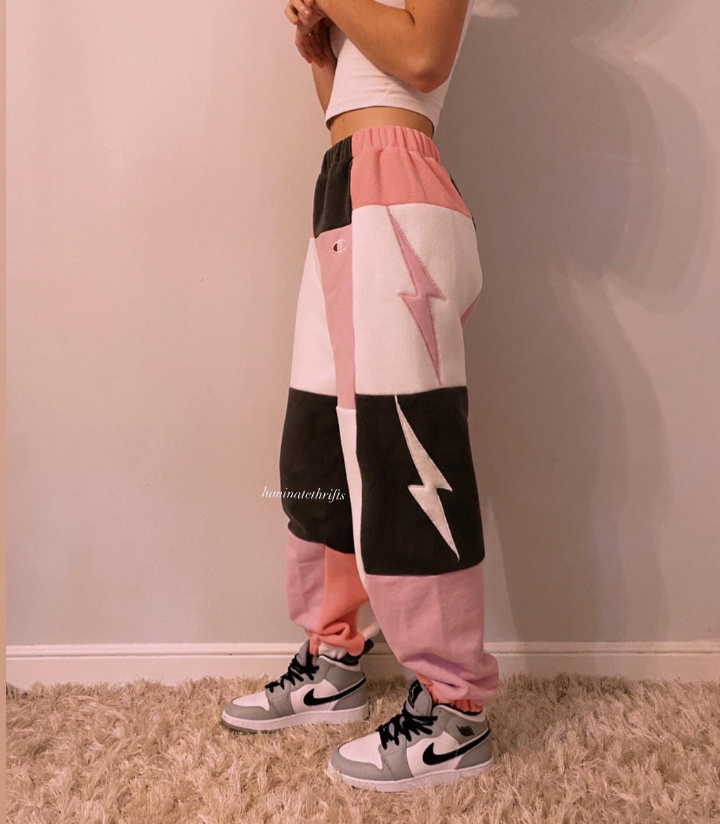 (XS-M) Bubblegum Shock Reworked Joggers