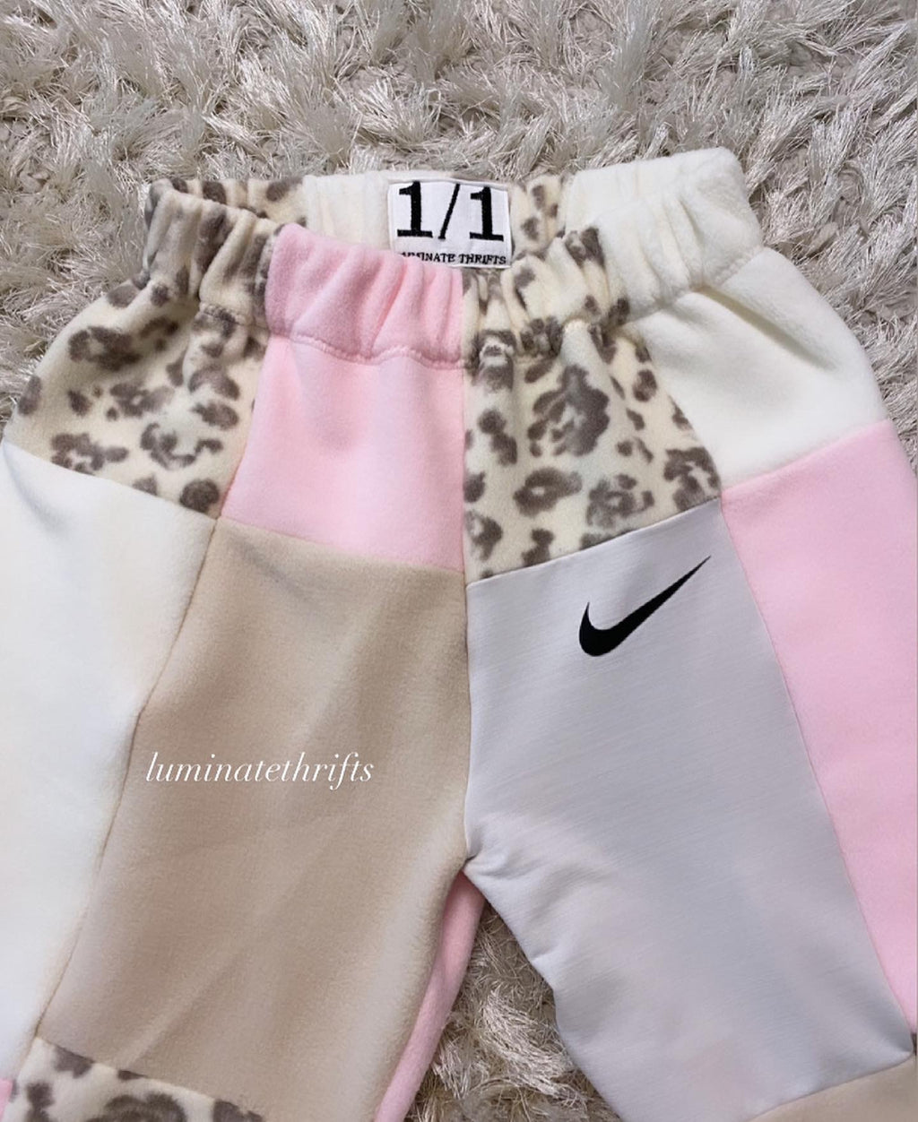 (XS-M) Special Edition Pink Leopard Reworked Joggers