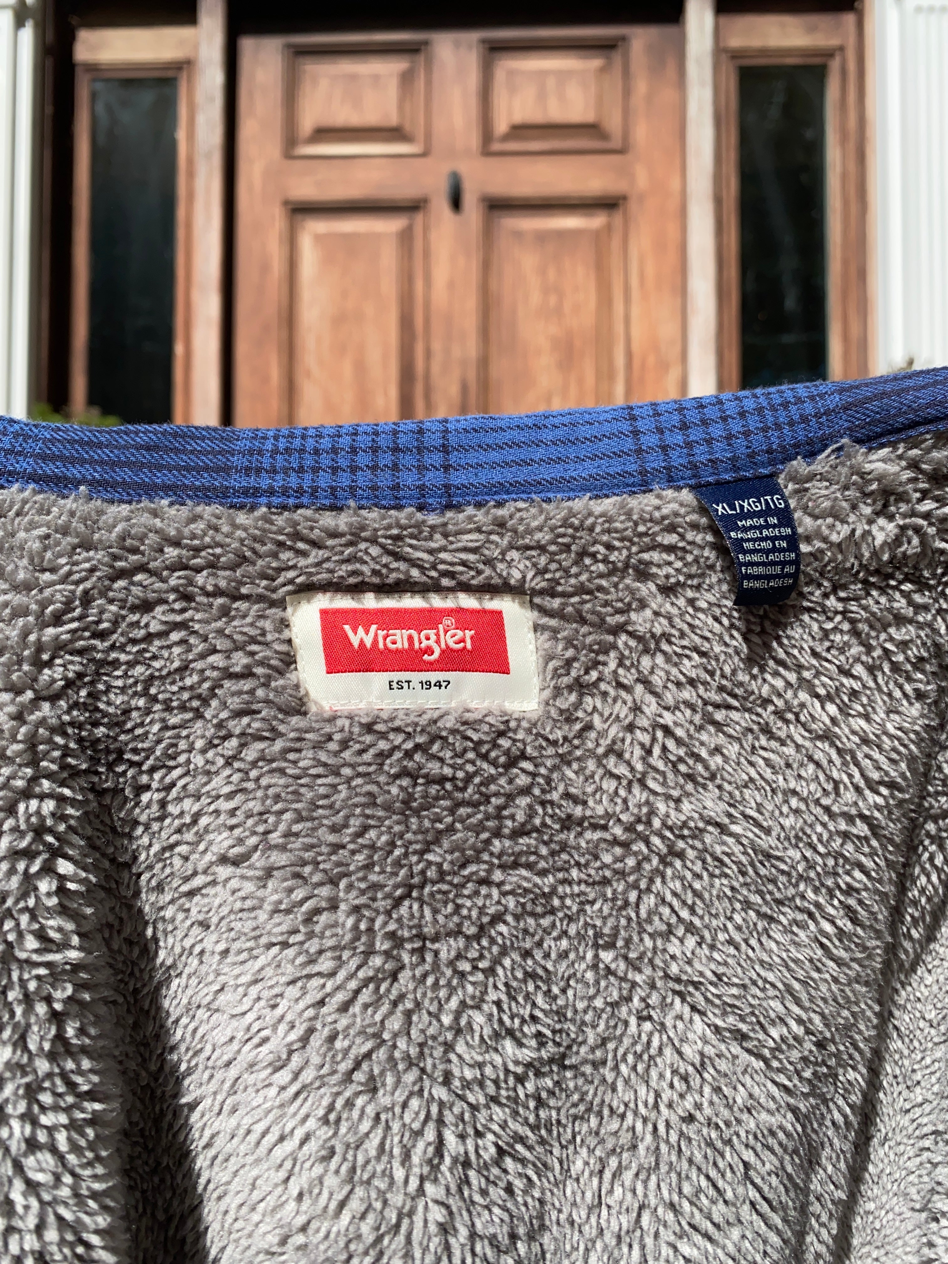 (XL/XXL) Wrangler Sherpa Lined Flannel Shacket