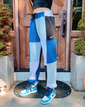 Load image into Gallery viewer, (M/L) Glacier Blue Reworked Joggers *w/pockets*
