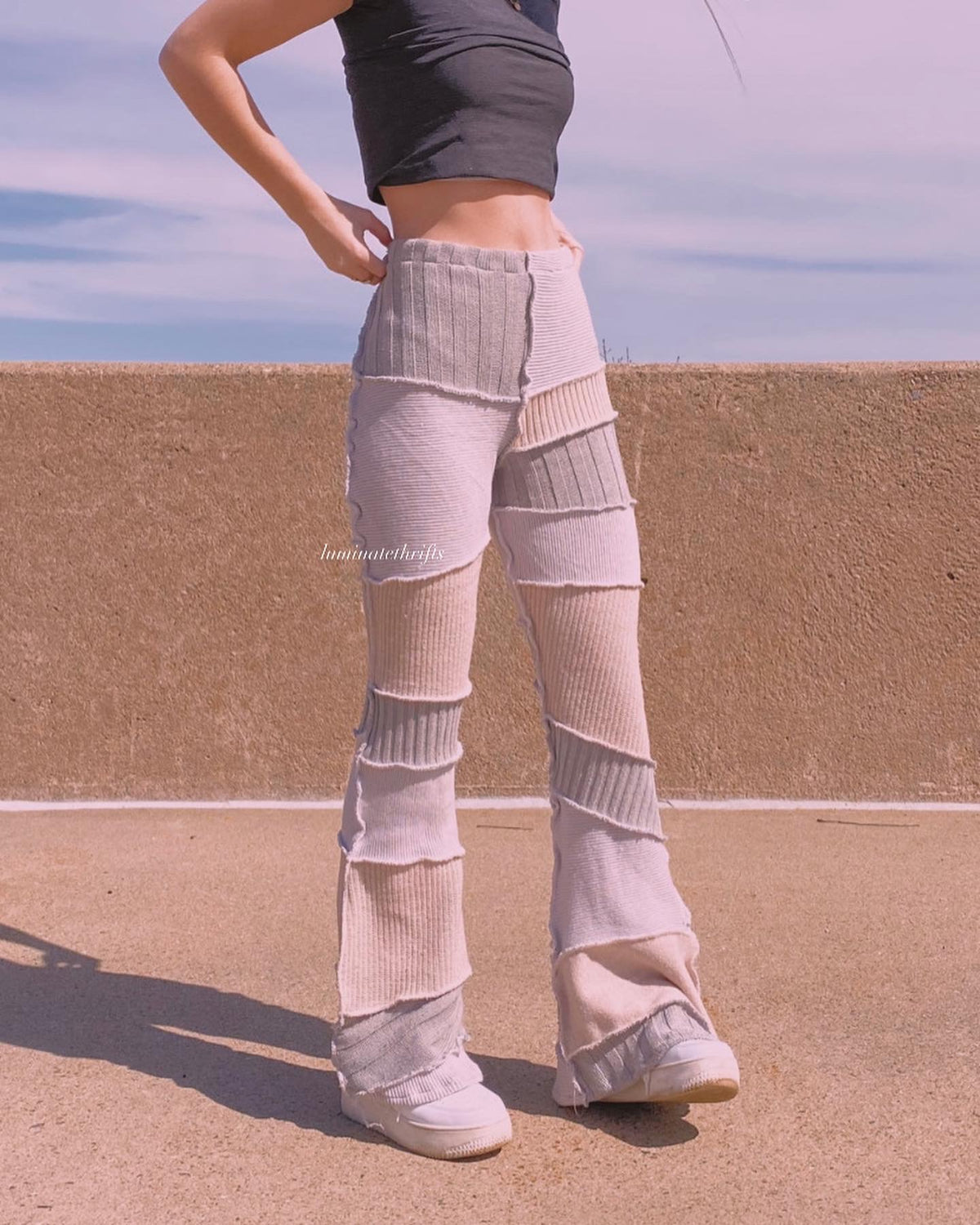 (M/L) Moonlight Reworked Sweater Flares