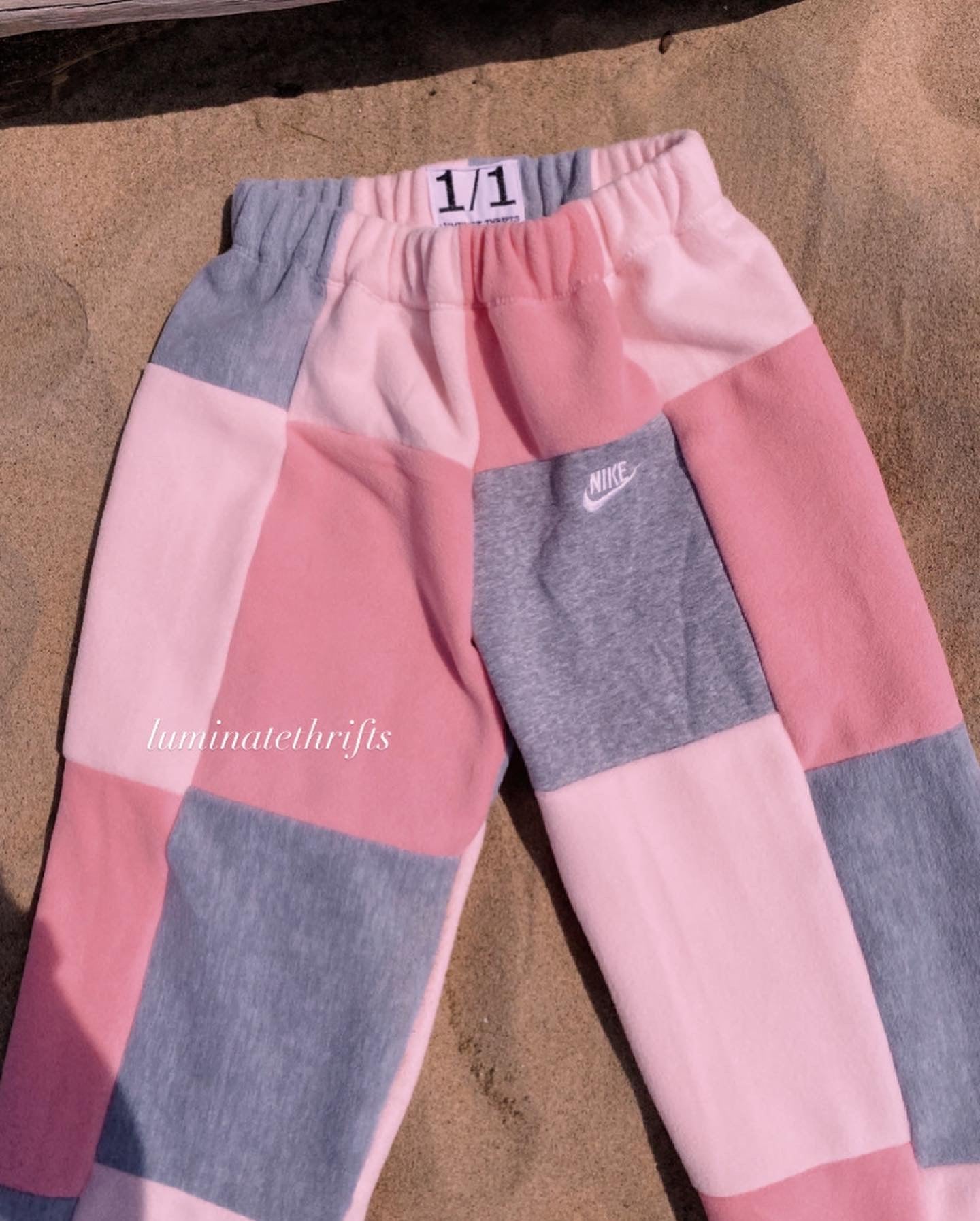 Smokey Pink Reworked Joggers