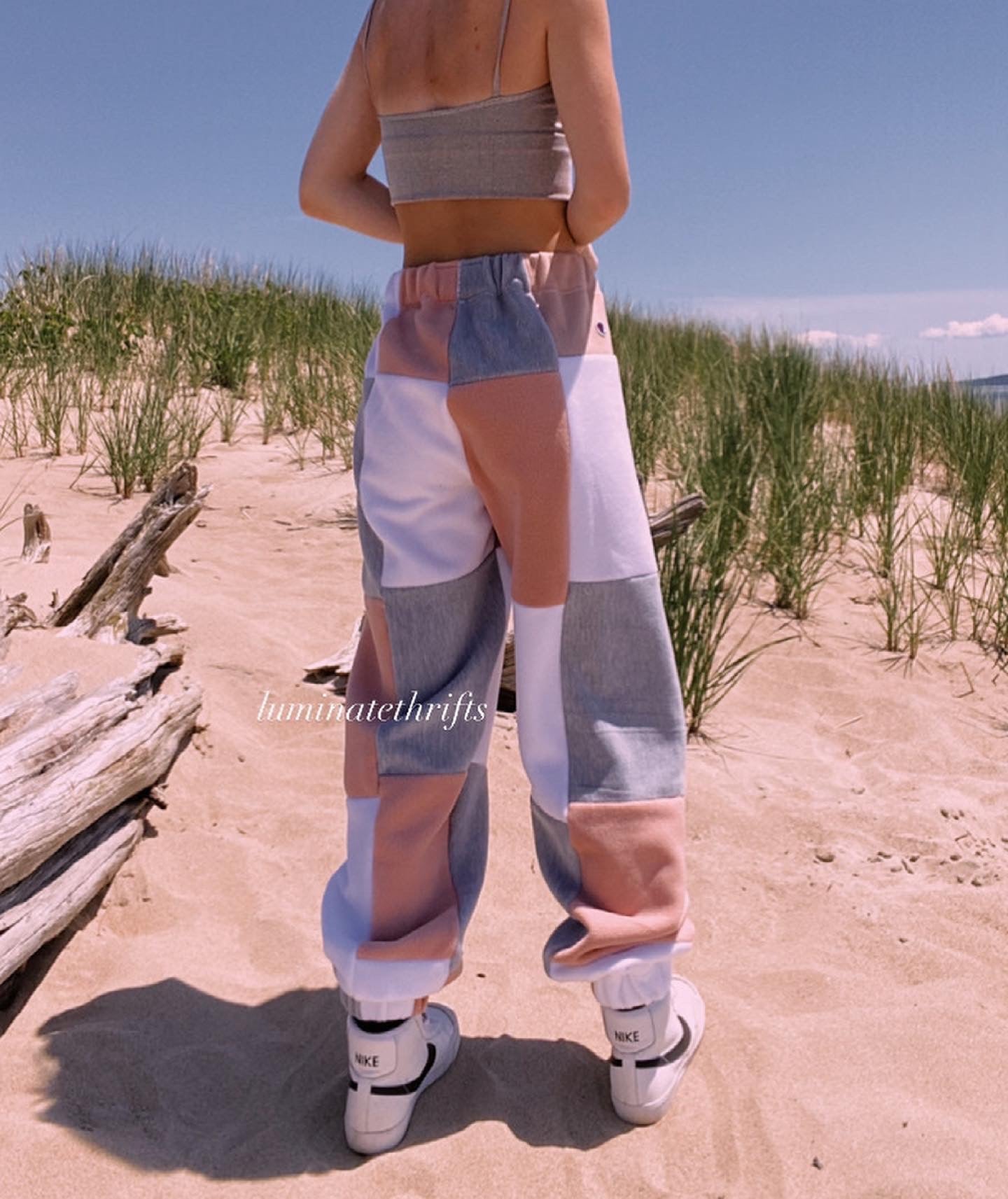 (M-L) Rustic Salmon Reworked Joggers