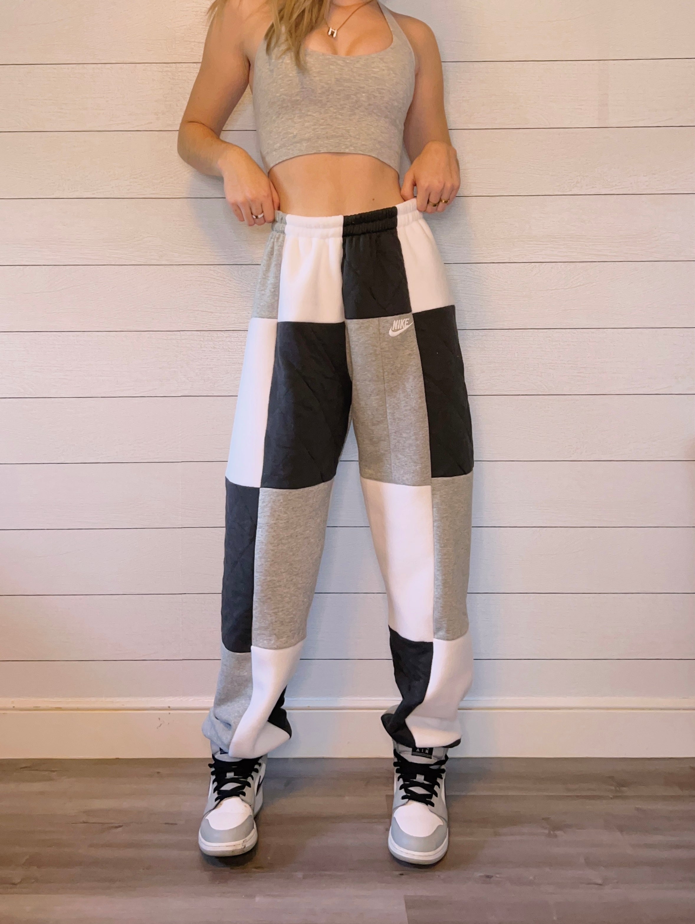 (S/M) Diamond Quilt 1/1 Joggers