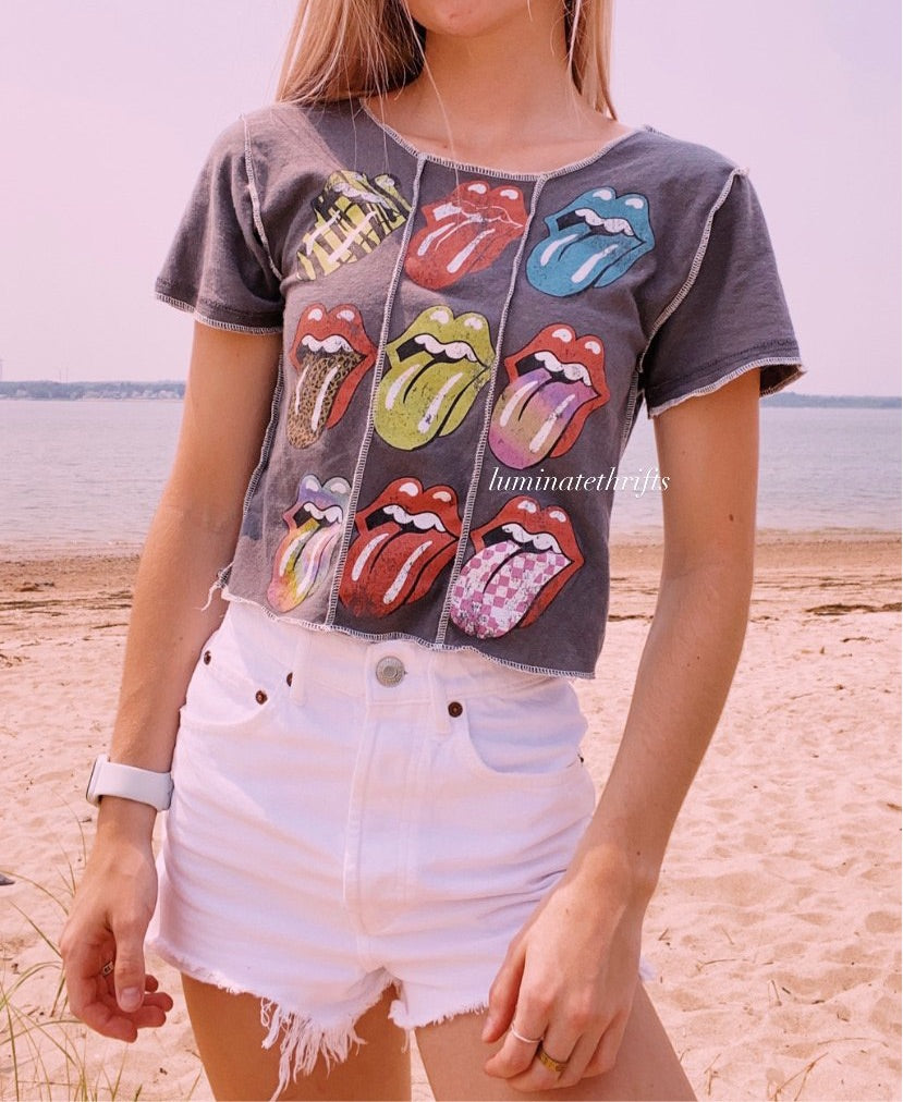 (M/L) Reworked Open Hem Top