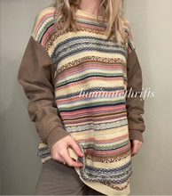 Load image into Gallery viewer, Reworked Sweater X Brown Crewneck
