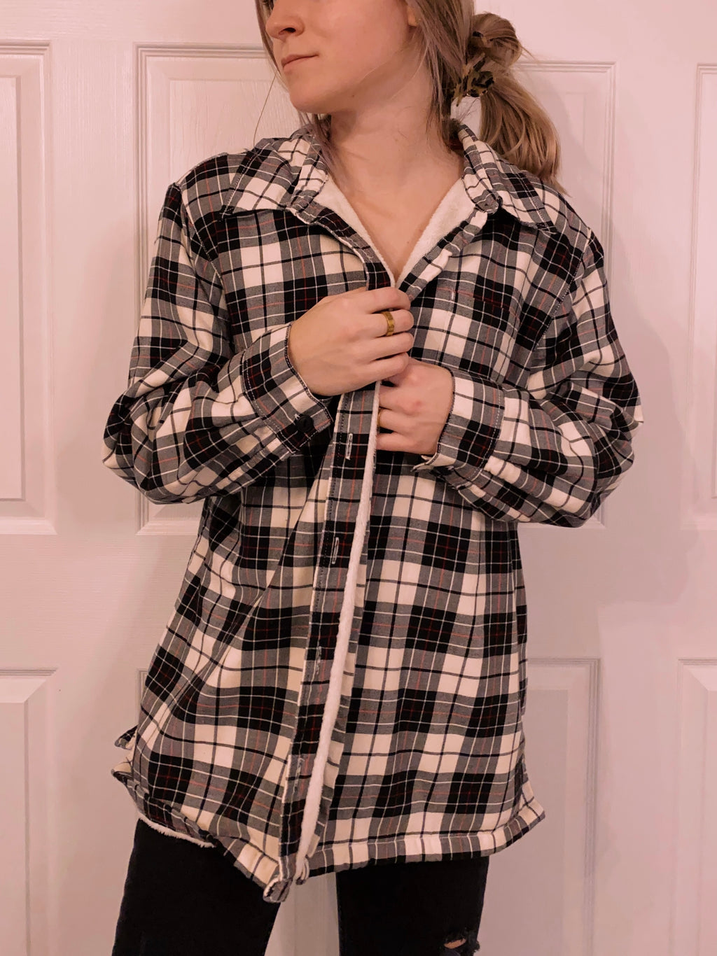 (L) Sherpa Lined Flannel