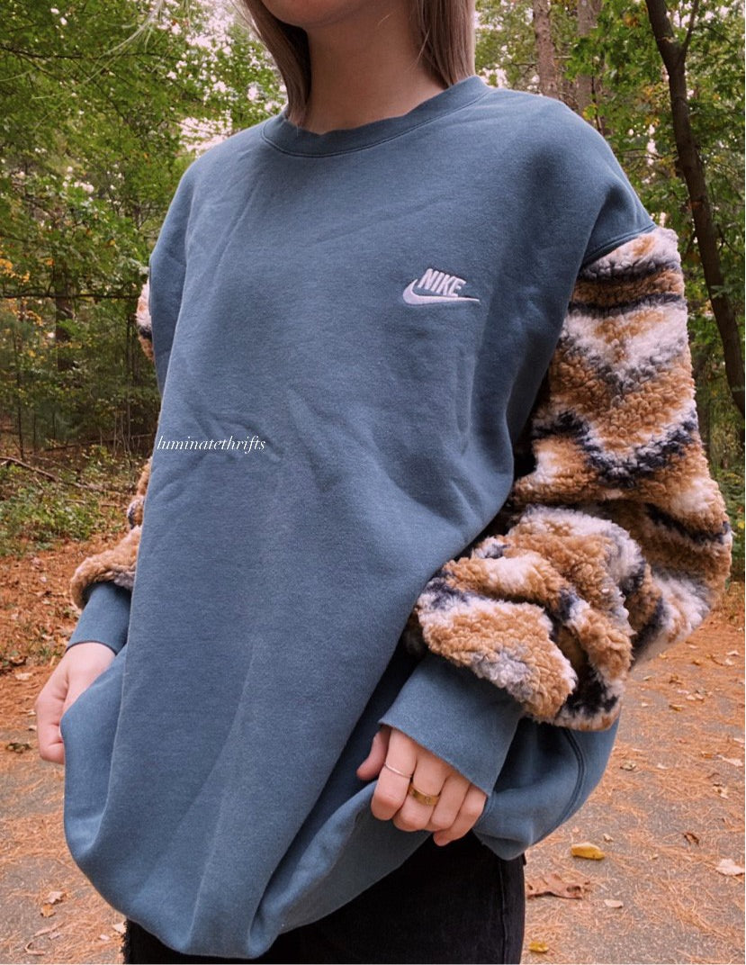 (XL) Aztec Sherpa Reworked Crewneck