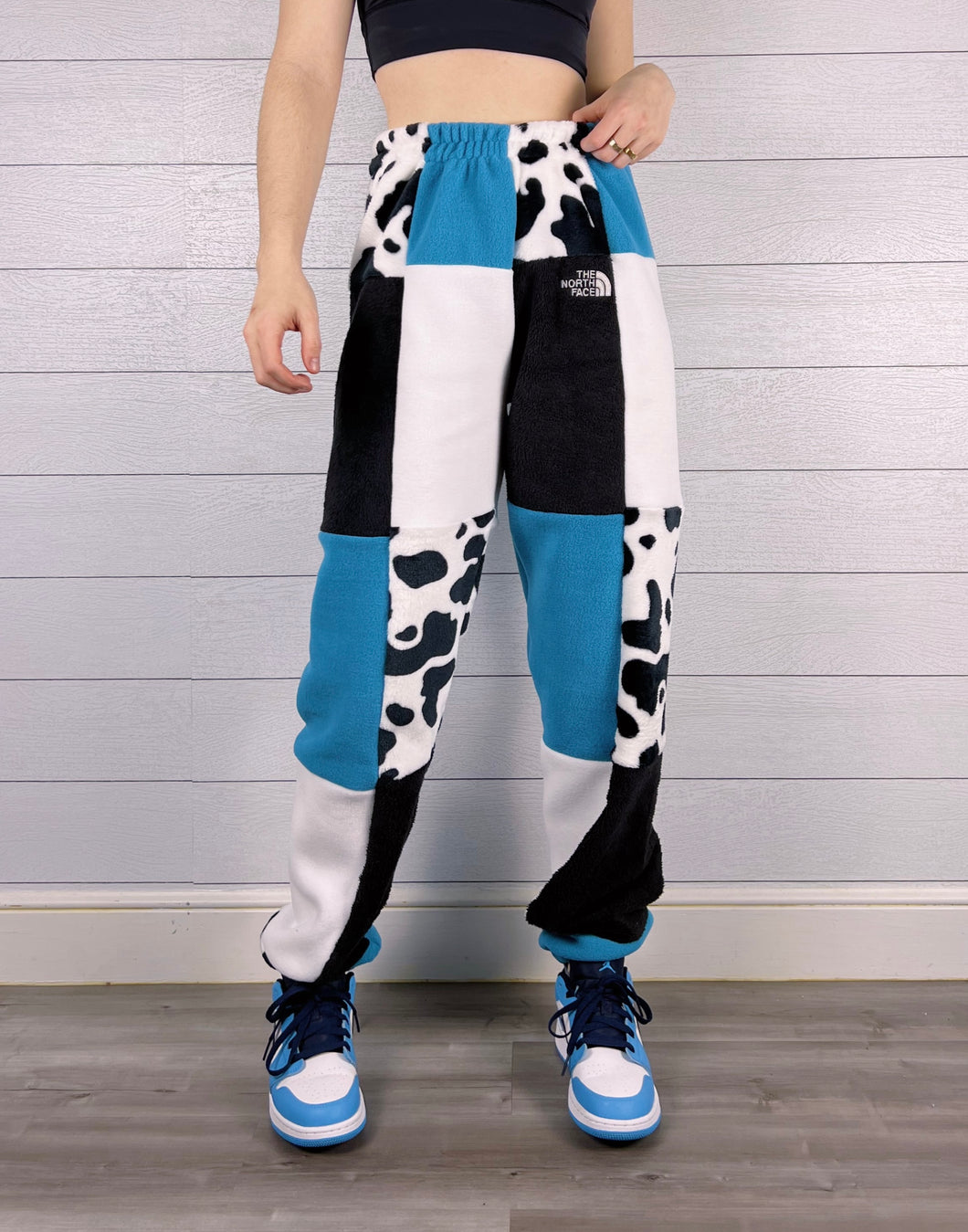 (S/M) Teal Cow 1/1 Joggers