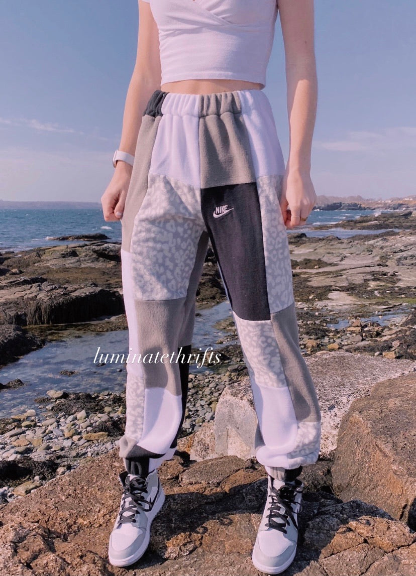 Diamond Special Edition Leopard Print Reworked Joggers
