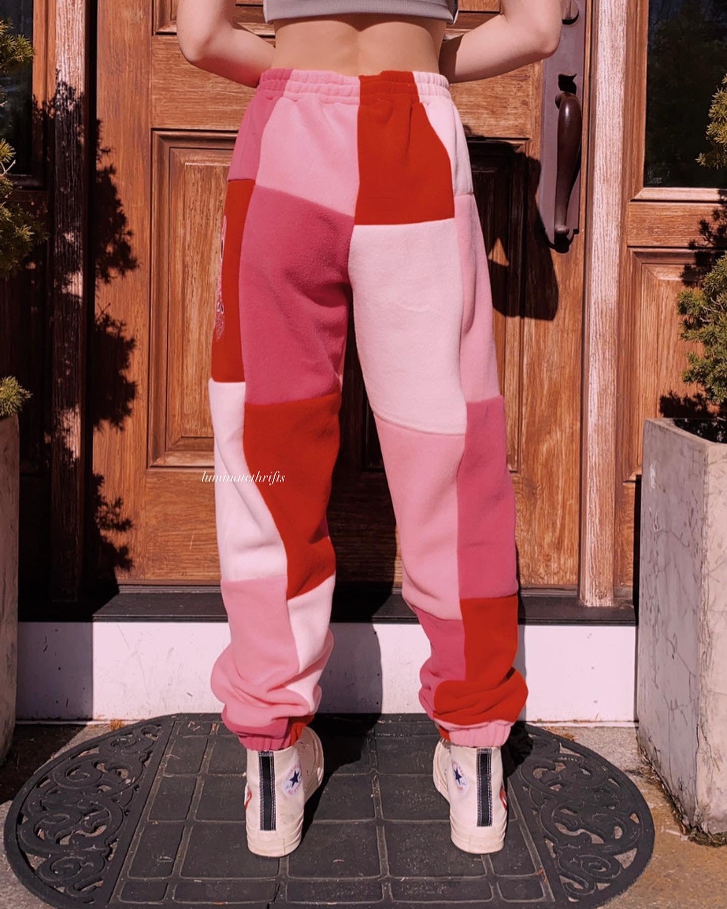 (M/L) Love Eyes Reworked Joggers