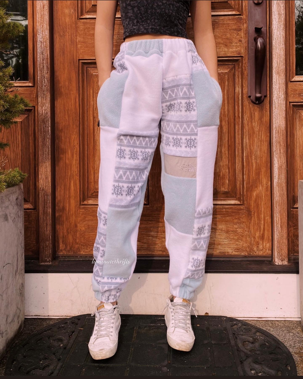 (XS/S) Snowflake Reworked Joggers