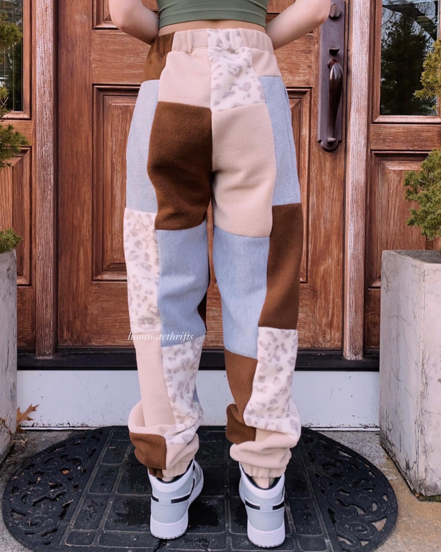 (M/L) Rustic Leopard Reworked Joggers