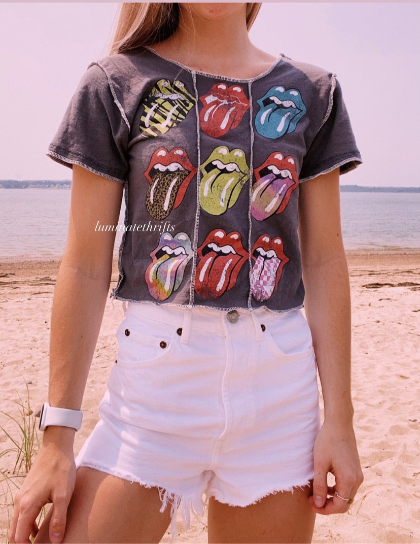 (M/L) Reworked Open Hem Top