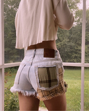 Load image into Gallery viewer, (24/25”) Reworked Flannel Wedgie Levis
