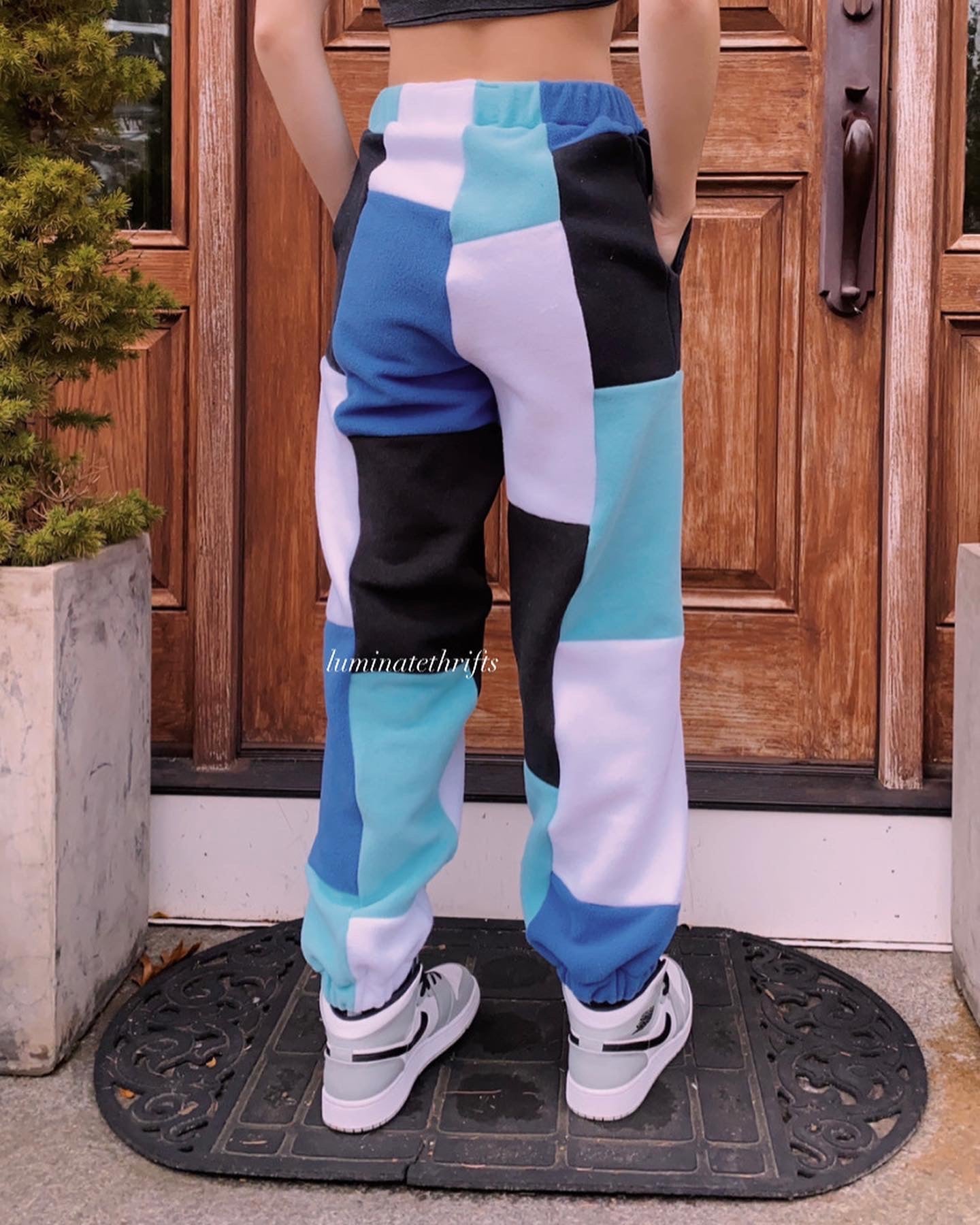 (S/M) Classic 1yr- Glacier Blue Reworked Joggers