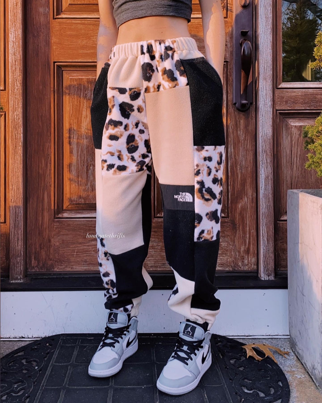 (S/M) Rustic Leopard Reworked Joggers