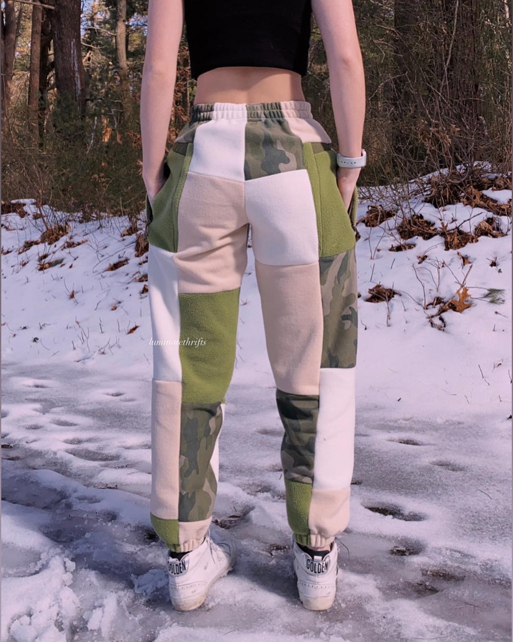 (S/M) Lucky Camo Reworked Joggers