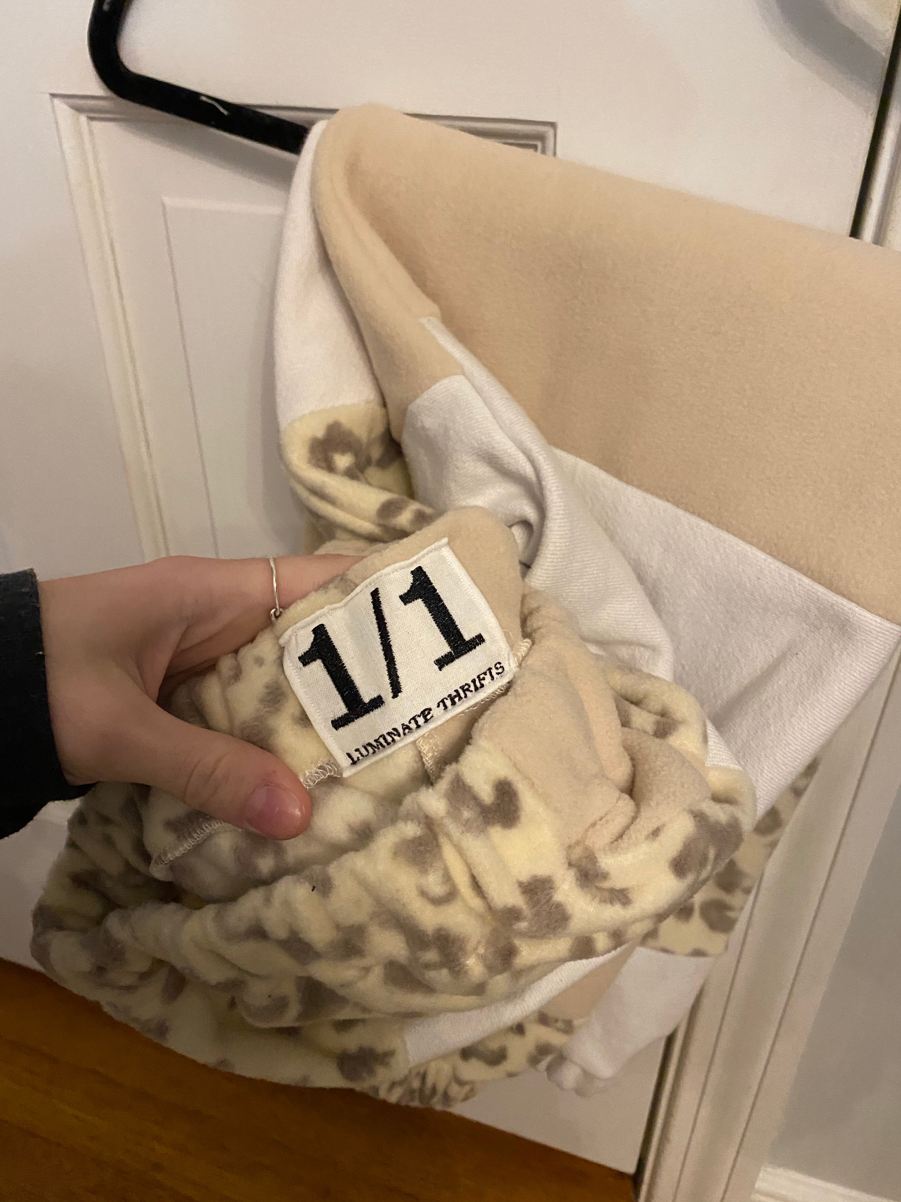(XS-M) Neutral Leopard Reworked Joggers