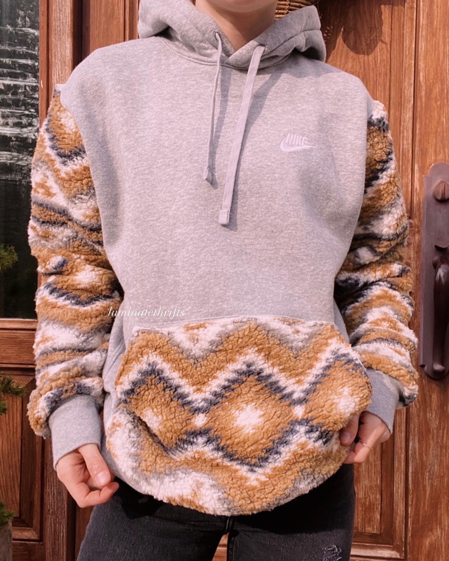 (S) Aztec Sherpa Reworked Hoodie