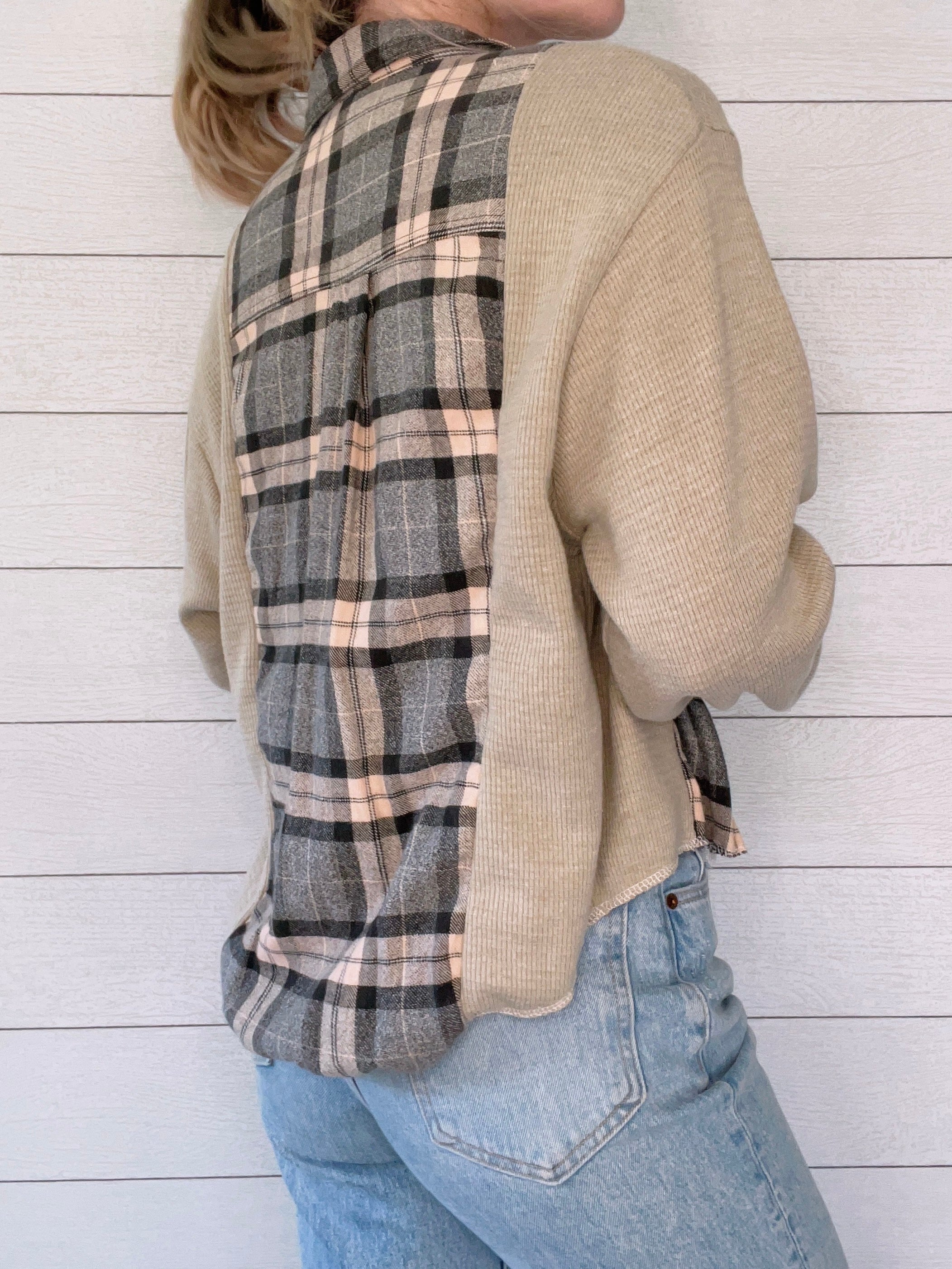Flannel X Waffle Knit