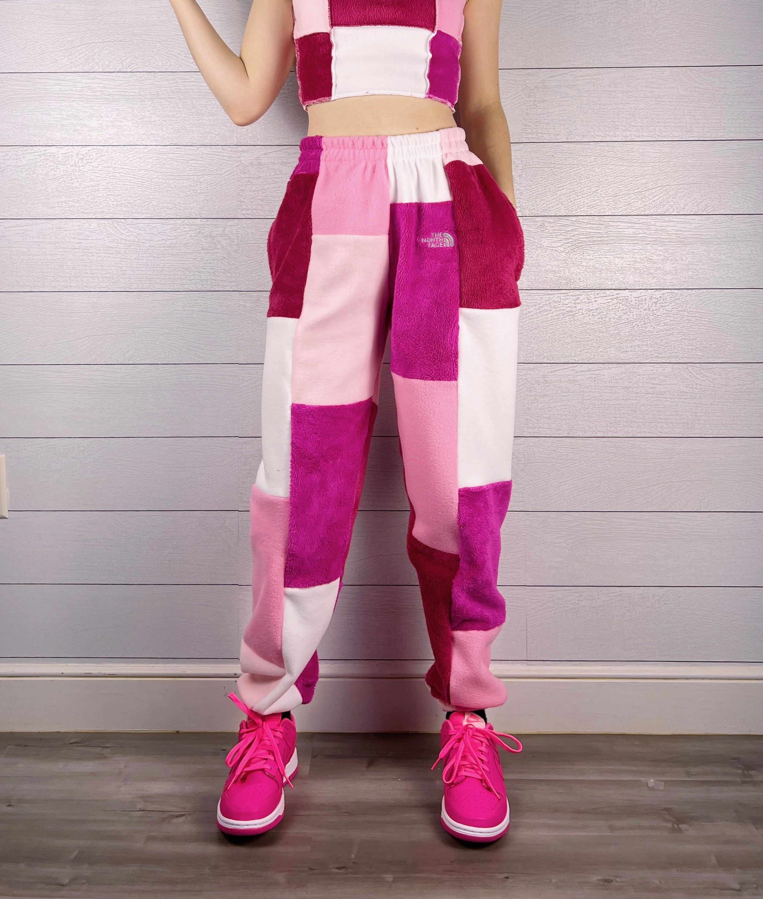 (S/M) Blush Pink 1/1 Joggers +zipper pockets