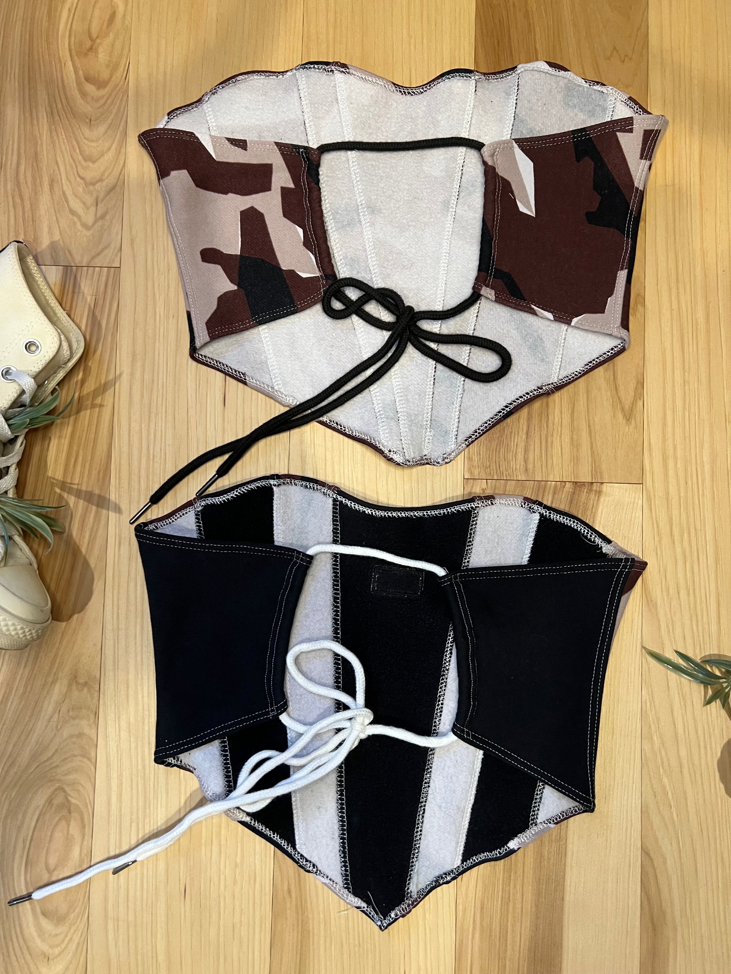 Red Camo Reworked Bustiers