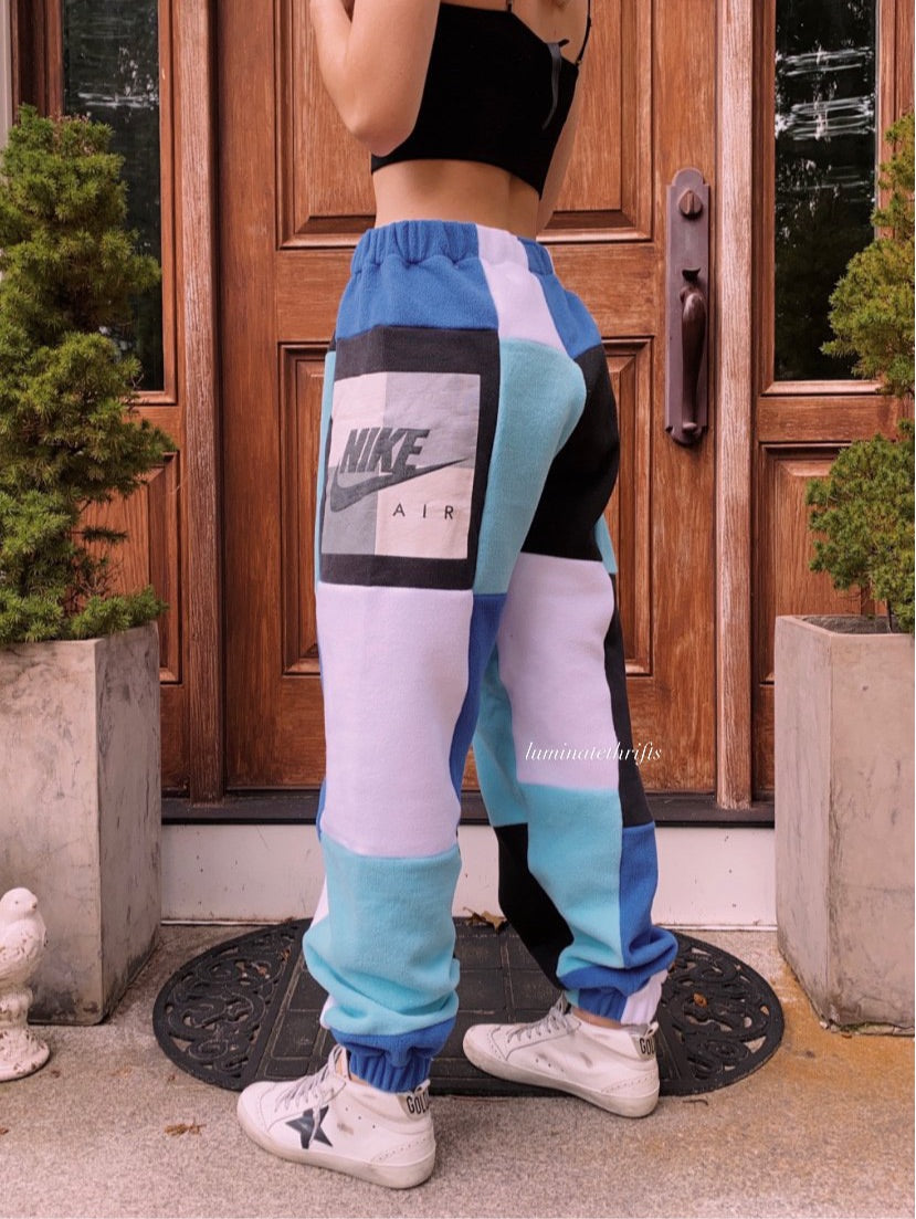 (M/L) Glacier Blue Reworked Joggers