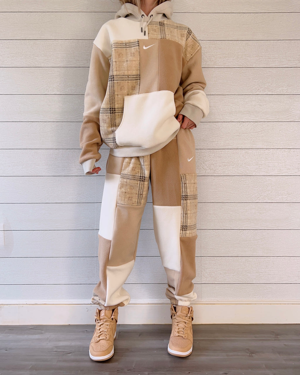 Neutral Flannel 1/1 Matching Joggers or Hoodie