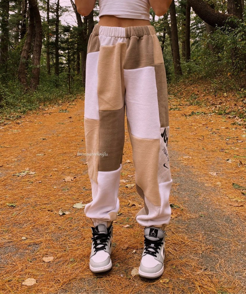 (XS-M) Neutral Rustic Reworked Joggers