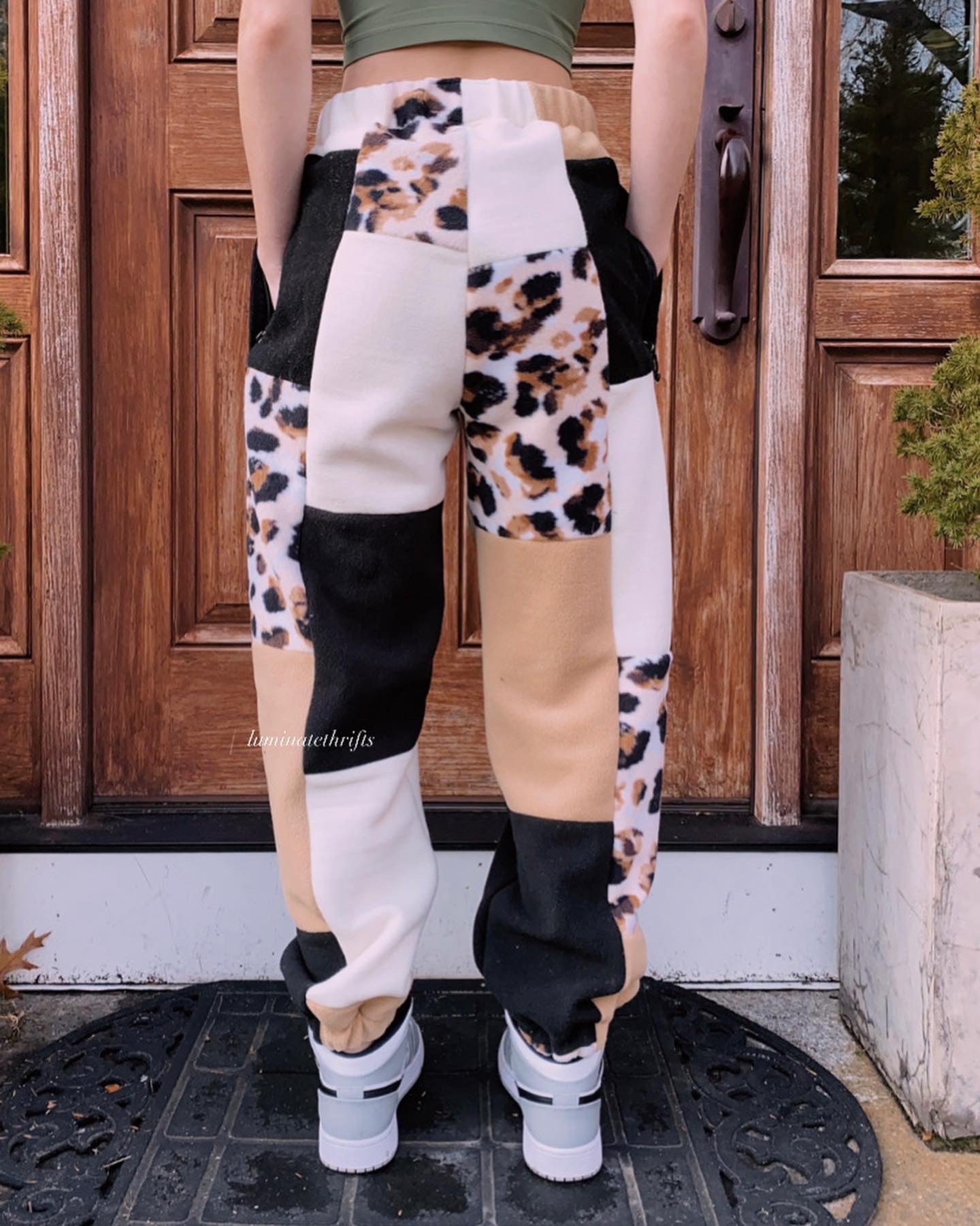 (S/M) Rustic Lynx Reworked Joggers