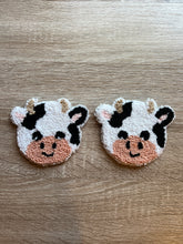 Load image into Gallery viewer, Cow Face Mug Rug Coasters
