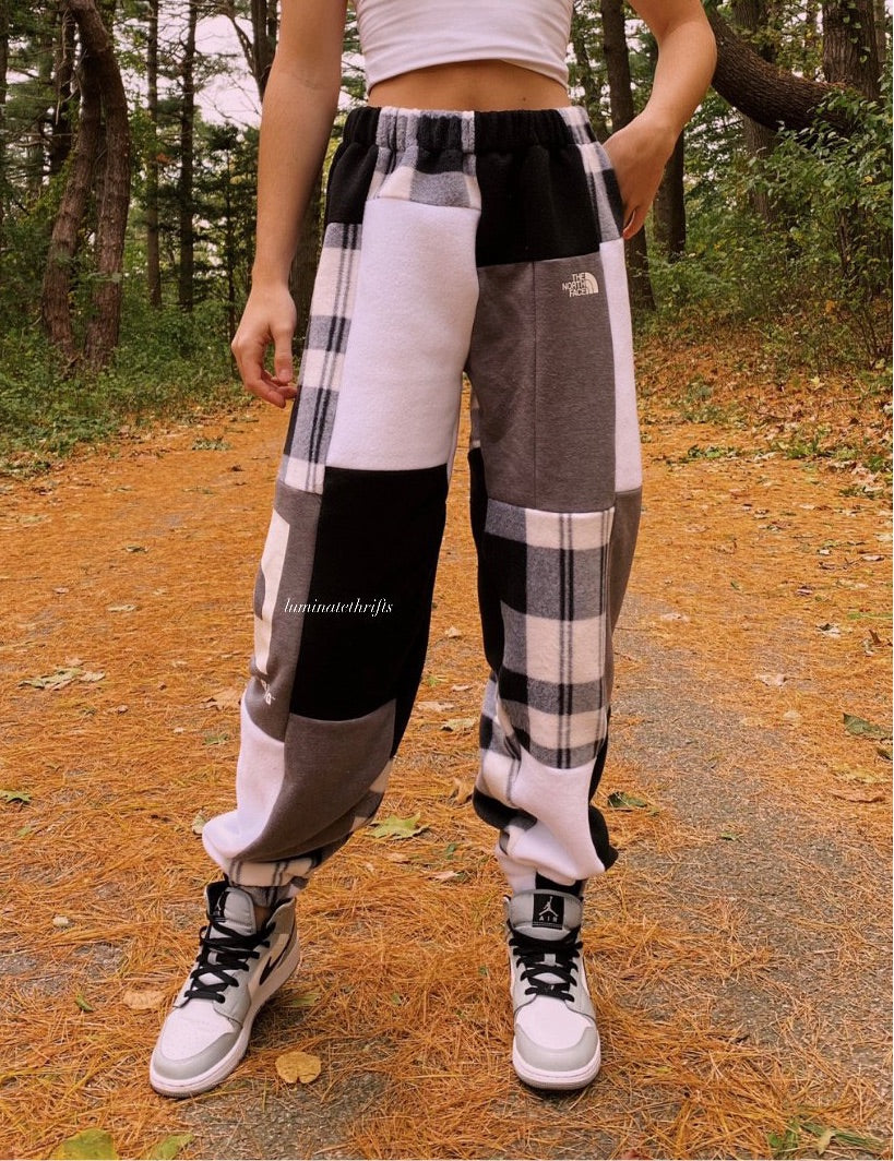 (XS-M) Diamond Flannel Reworked Joggers