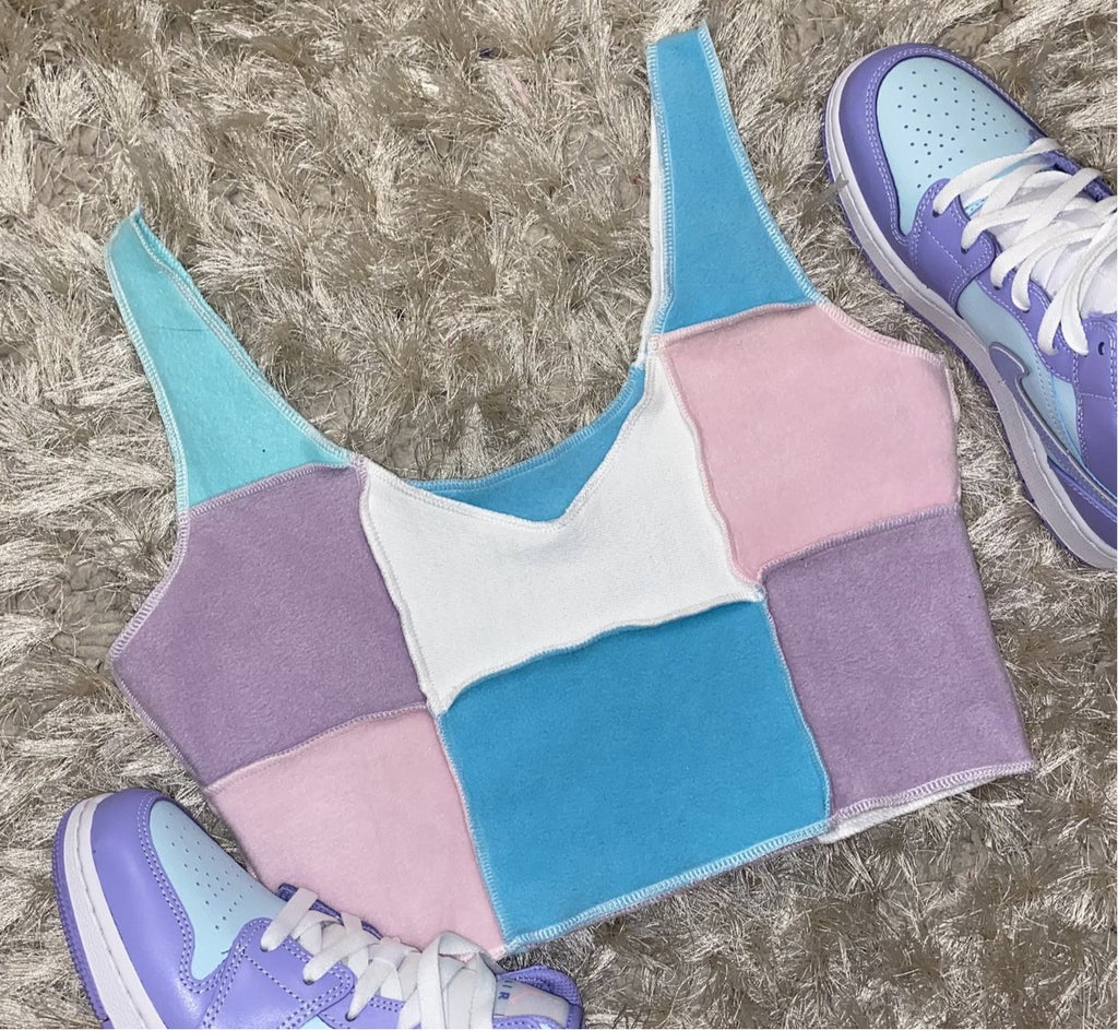 Sweet Dreams Reversible Reworked Matching Tank Top
